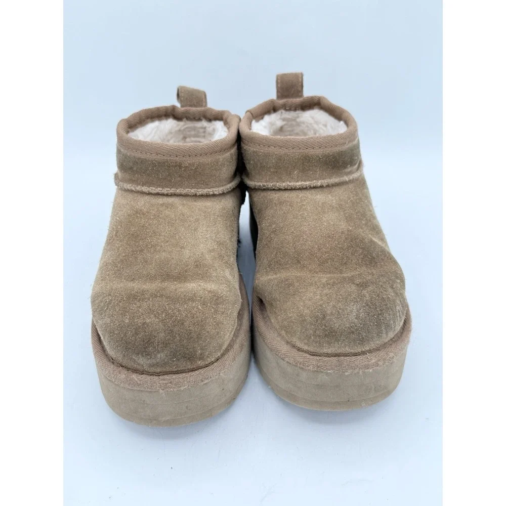 UGG Kids Classic Ultra Mini Platform Boots Suede S/N‎ 1157791K Size 13 Kids